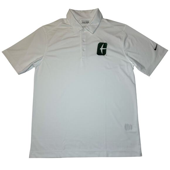 Nike Other - Nike Dri-FIT Charlotte 49ers Vertical Mesh Polo Golf Shirt White Size Small